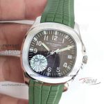 Best Replica Swiss AAA Patek Philippe Green Rubber Strap Aquanaut 5167R Watch 